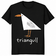 Seagull pun shirt in black