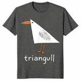 Seagull pun shirt dark heather