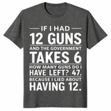 Second Amendment t-shirt dark heather
