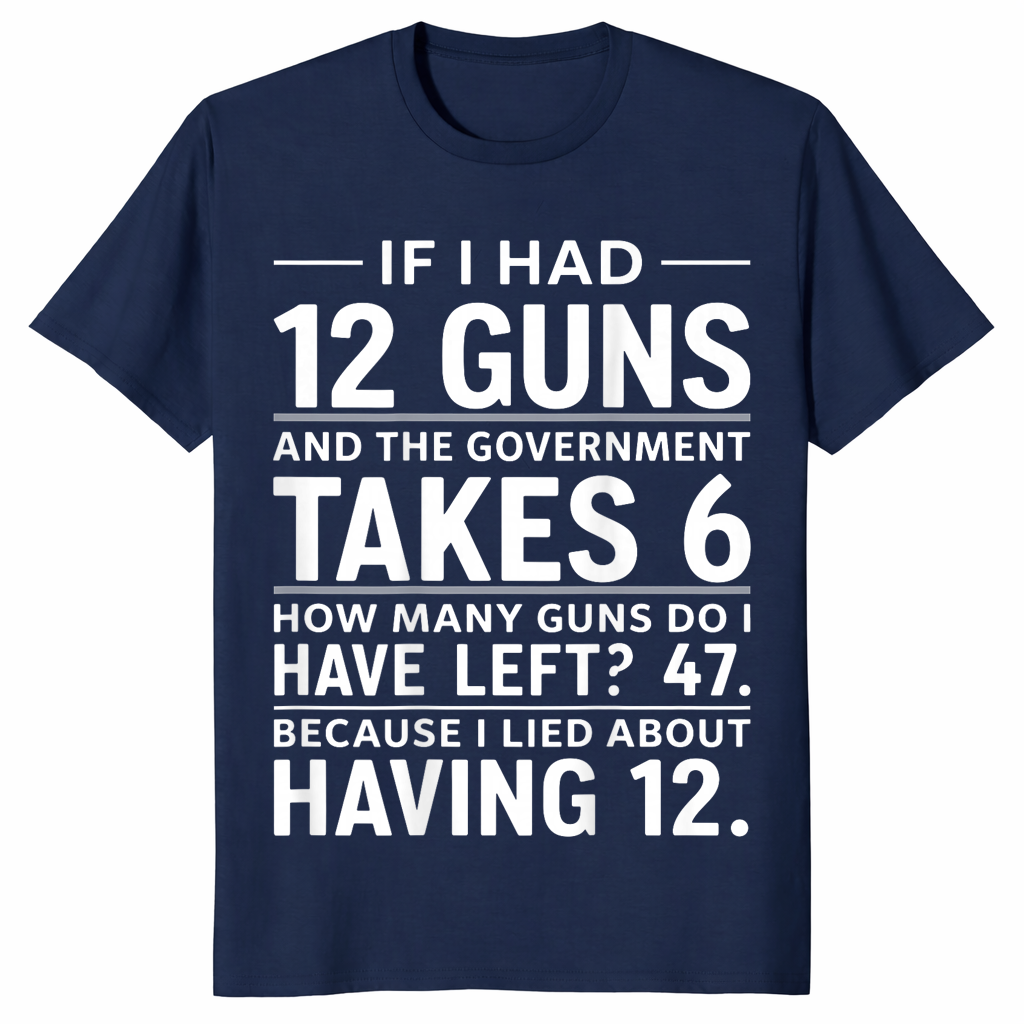 Second Amendment t-shirt navy