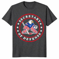 Secretary of defense goalie shirt in dark heather grey