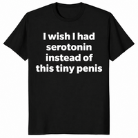 Serotonin funny shirt in black