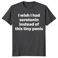 Serotonin funny shirt dark heather grey