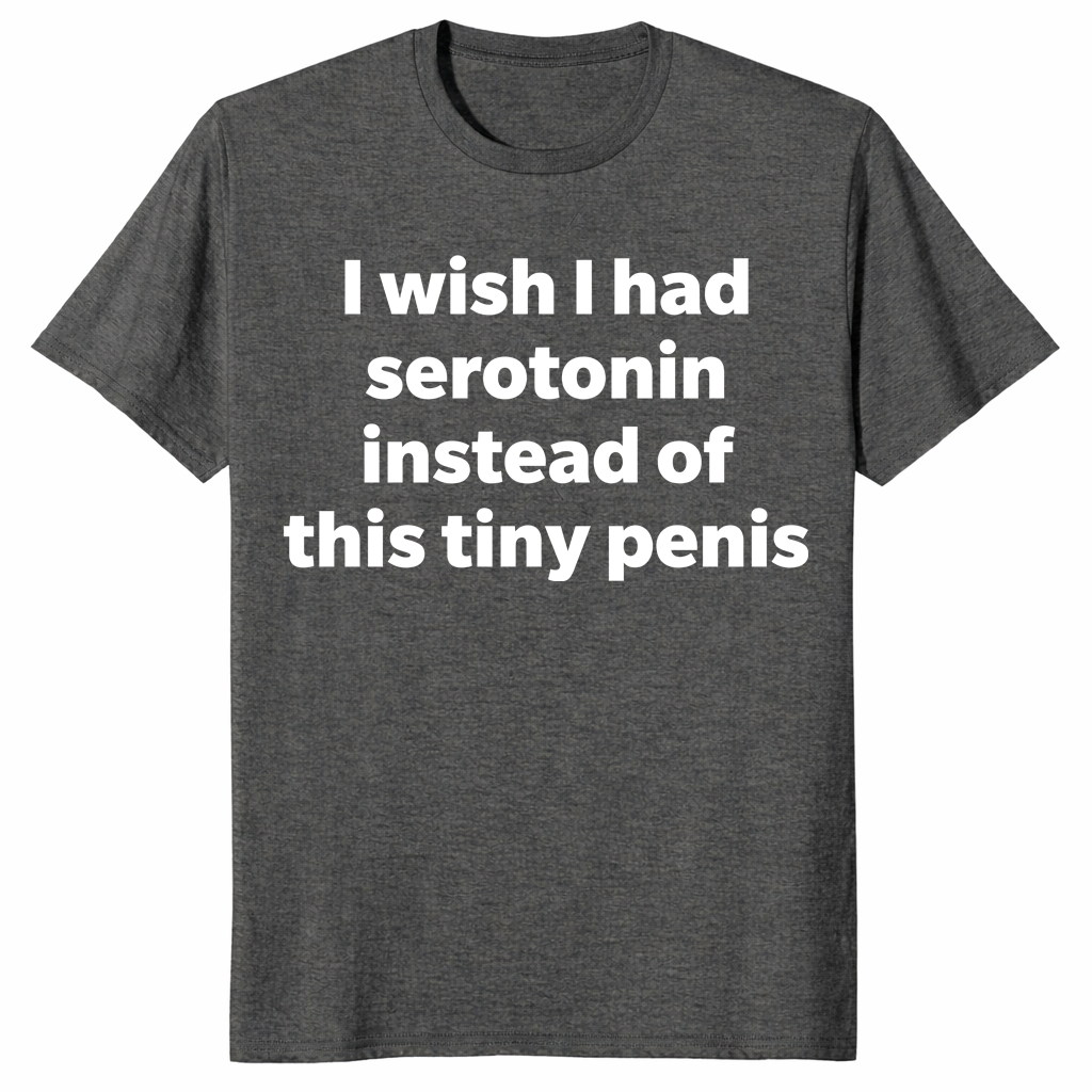 Serotonin funny shirt dark heather