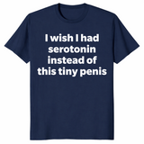 Serotonin funny shirt in navy