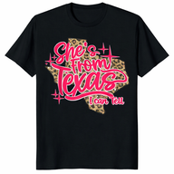 She's From Texas I Can Tell Shirt trending design shirt