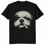 Shih Tzu meme shirt in black unisex cotton tee