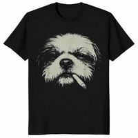 Shih Tzu meme shirt in black unisex cotton tee