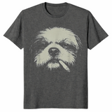 Shih Tzu meme shirt in dark heather unisex cotton tee