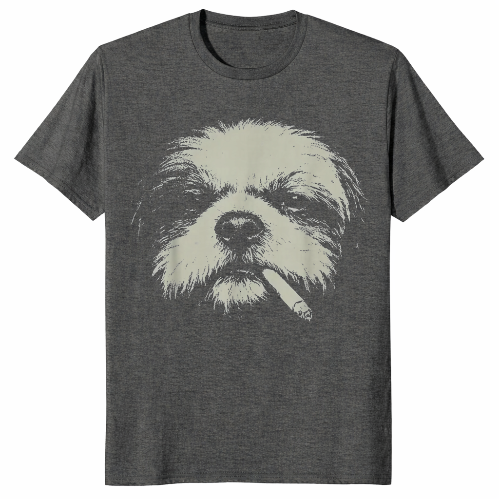 Shih Tzu meme shirt in dark heather unisex cotton tee