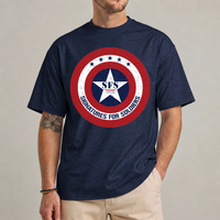 Signatures for Soldiers shirt heather navy – patriotic tee
