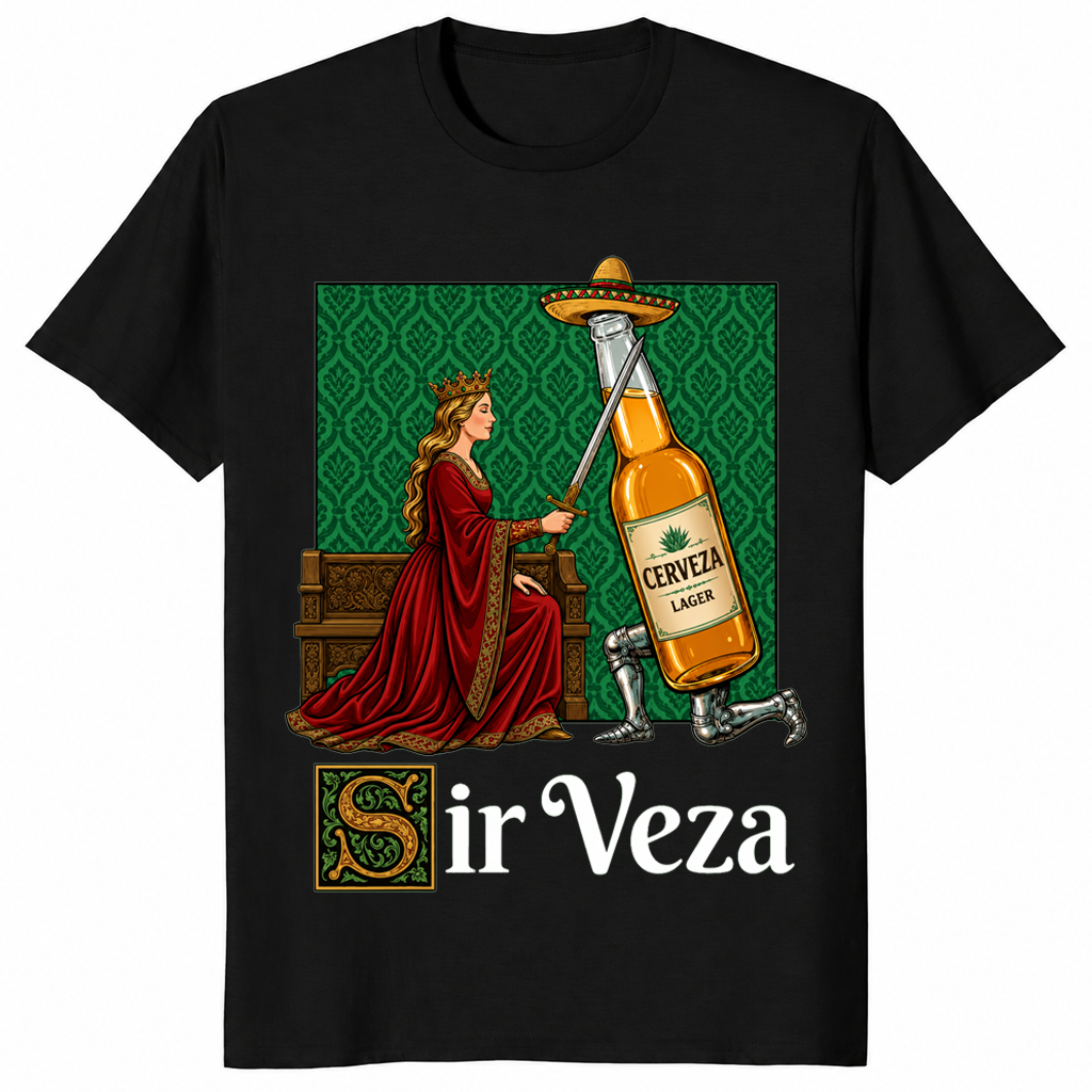 Sir Veza Cerveza Beer Mexican Sombrero T Shirt: Cinco De Mayo Tee | Cuccico