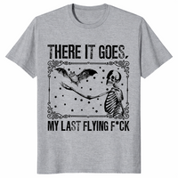 Skeleton bat shirt in ice grey