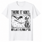Skeleton bat shirt in white