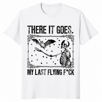 Skeleton bat shirt in white