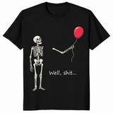 Skeleton lost balloon shirt in black