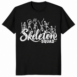 Skeleton squad shirt in black