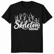 Skeleton squad shirt in black