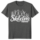 Skeleton squad shirt in dark heather