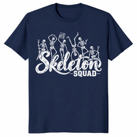 Skeleton squad shirt in navy