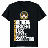 Southern Crescent Black Nurses Association T Shirt black nurse pride design