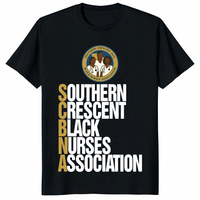 Southern Crescent Black Nurses Association T Shirt black nurse pride design