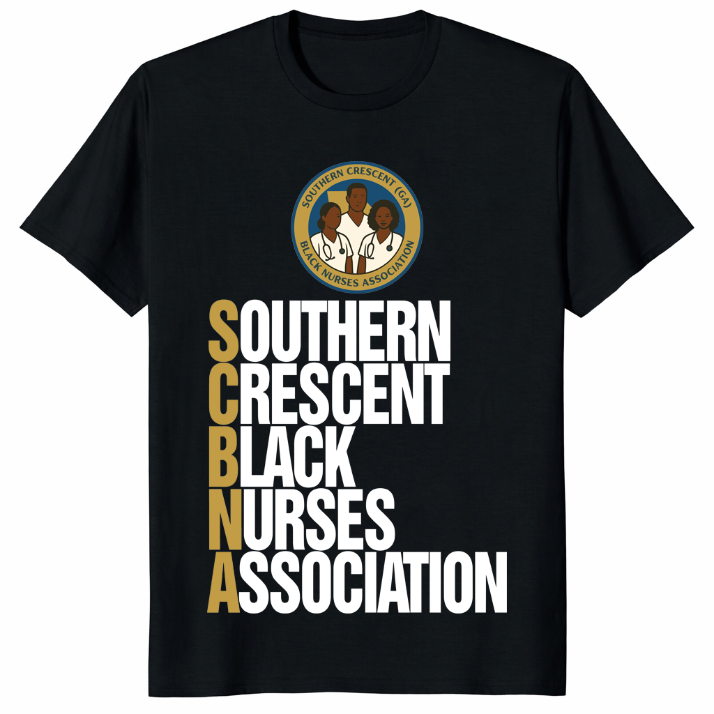 Southern Crescent Black Nurses Association T Shirt black nurse pride design