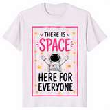 Space here for everyone shirt in ice grey