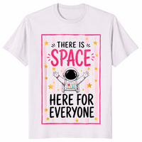 Space here for everyone shirt in ice grey