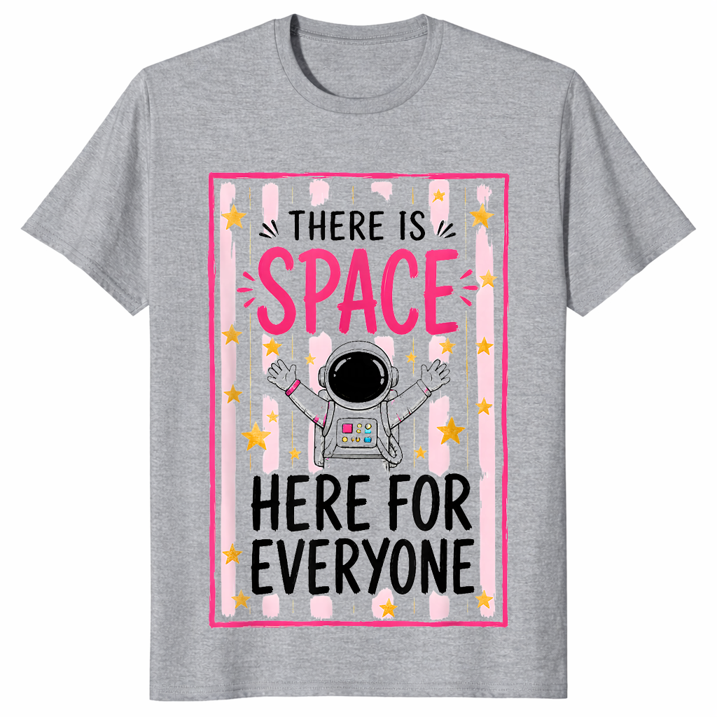 Space here for everyone shirt in sport grey