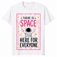 Space here for everyone shirt in white