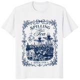 Spilling The Tea Since 1773 shirt in white