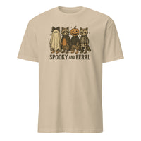 Spooky and Feral Raccoon Shirt – Funny Halloween Vintage Fall Tee | Cuccico | Cuccico