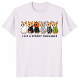 Spooky chihuahua shirt ice grey