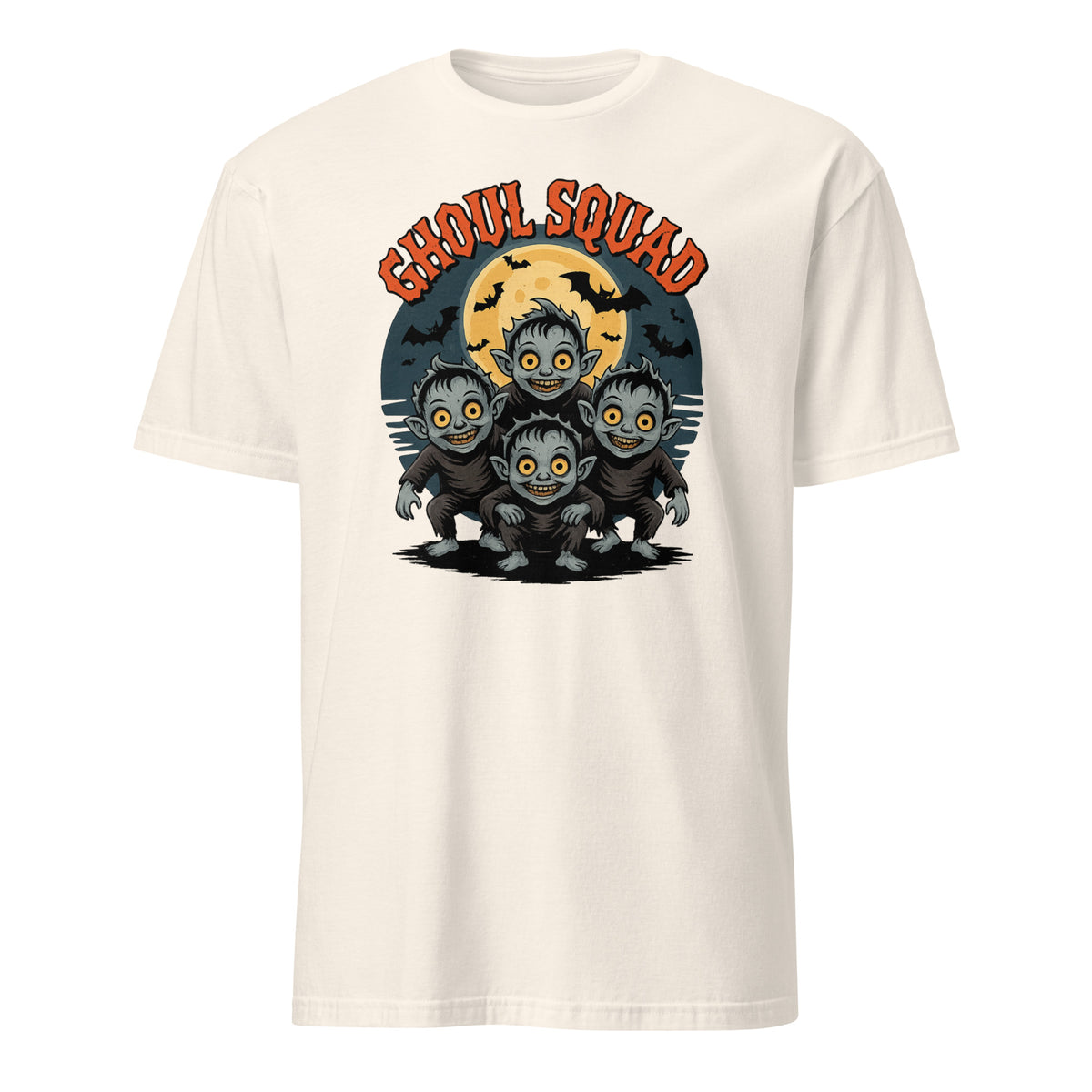 Cuccico Spooky Graphic Tee Ghoul Squad artwork in Natural tone