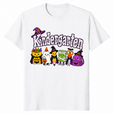 Spooky school supplies shirt in white