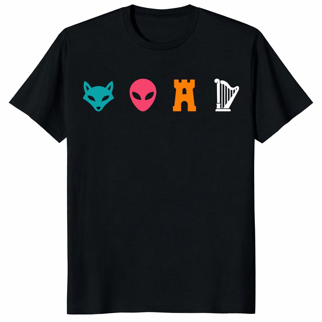 Funny Spurs Fox Alien Castle Harper T-Shirt | Cuccico