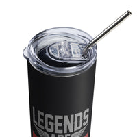 Legends are born in December Stainless steel tumbler - Cuccico Design