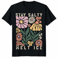 Stay Salty Melt ICE Shirt – Abolish ICE Protest T-Shirt | Retro Floral Social Justice Tee | Cuccico