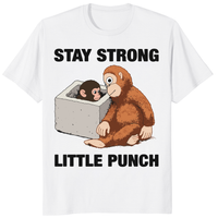 Stay Strong Little Punch Shirt inspirational monkey graphic tee