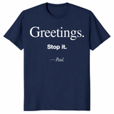 Stop It Paul Shirt in navy