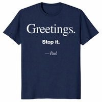Stop It Paul Shirt in navy