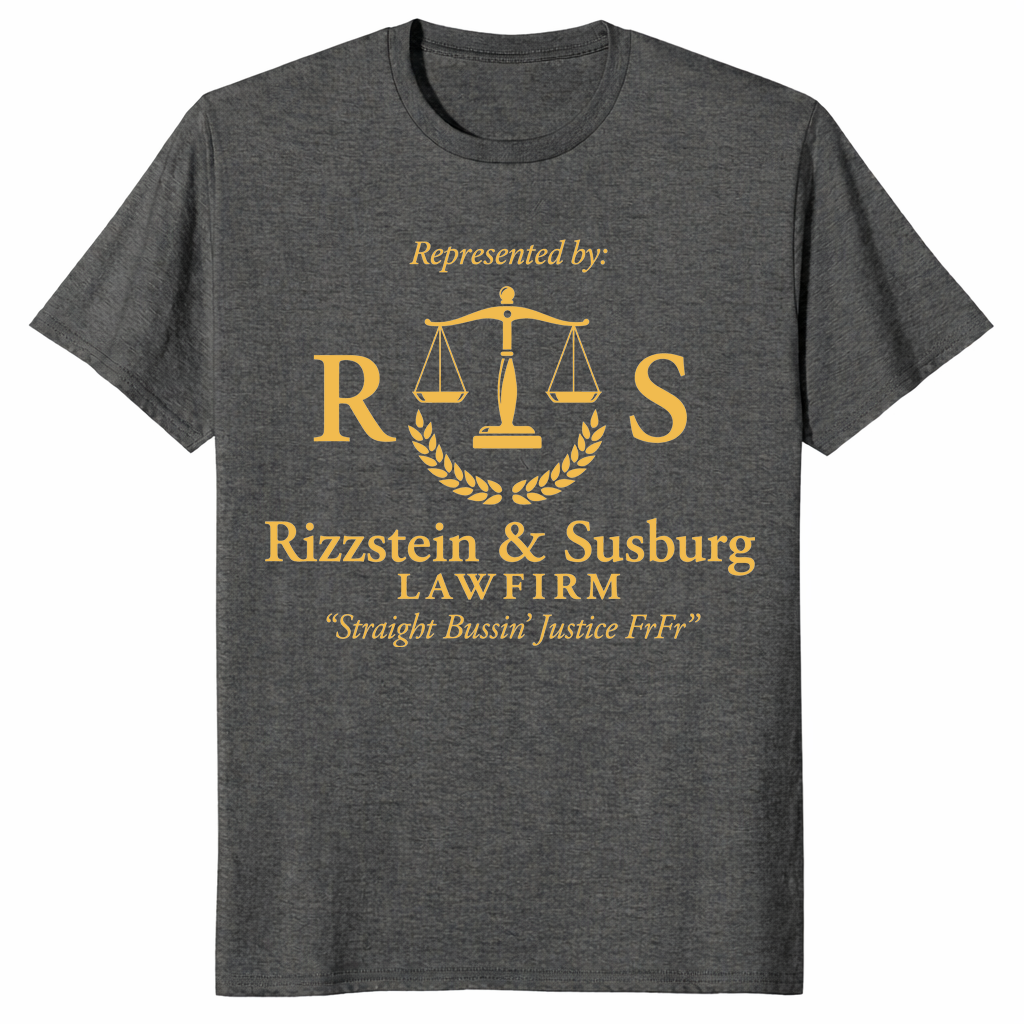 Straight Bussin Justice shirt in dark heather