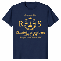 Straight Bussin Justice shirt in navy