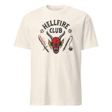 Stranger Things 4 Hellfire Club Logo Baseball T-shirt in Natural by Cuccico