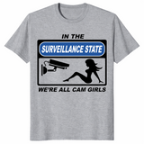 Surveillance state shirt sport grey