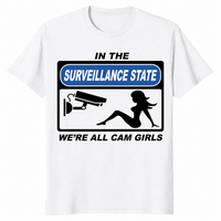 Surveillance state shirt white