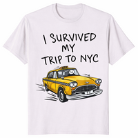 I Survived My Trip To NYC Yellow Taxi Souvenir T-Shirt | Cuccico