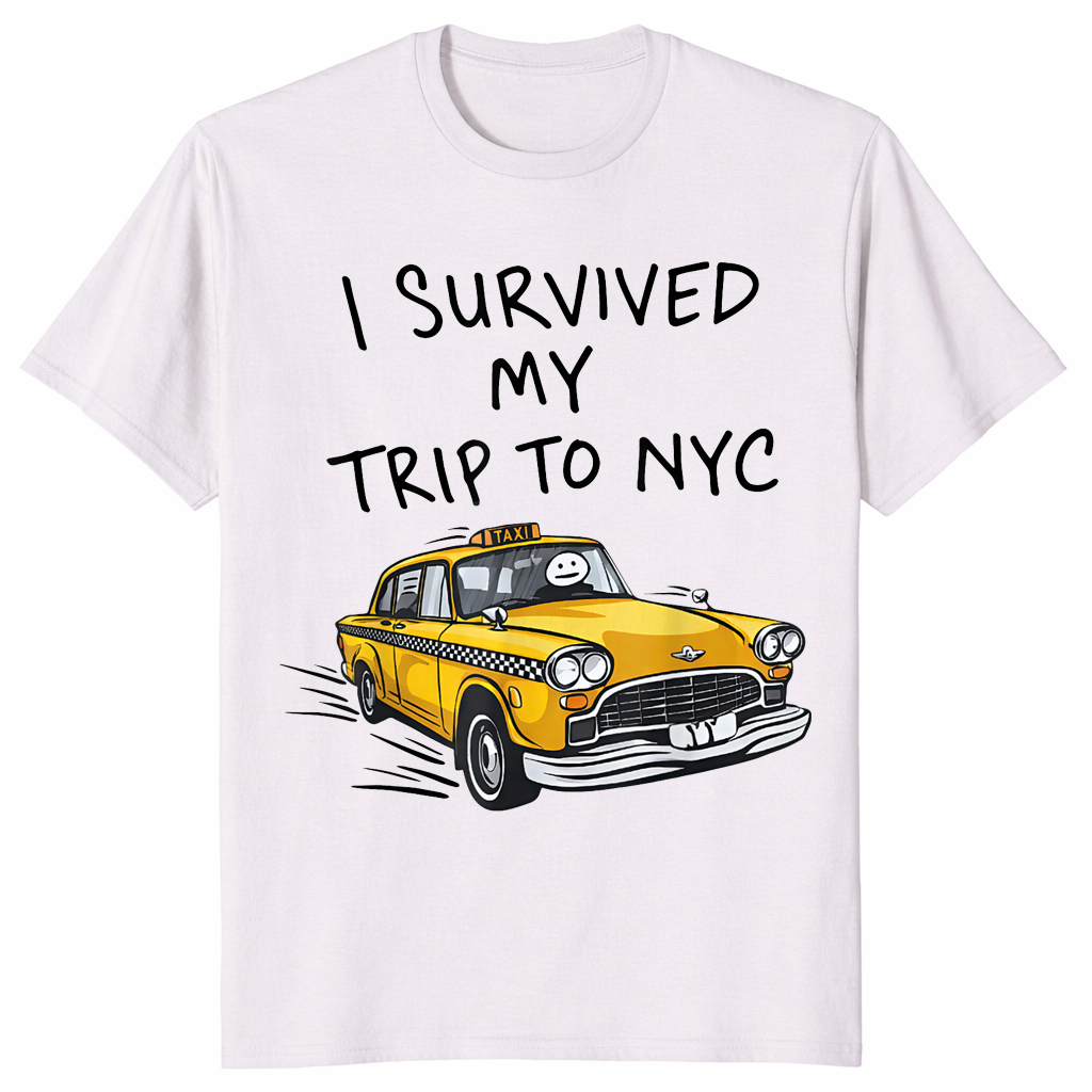 I Survived My Trip To NYC Yellow Taxi Souvenir T-Shirt | Cuccico