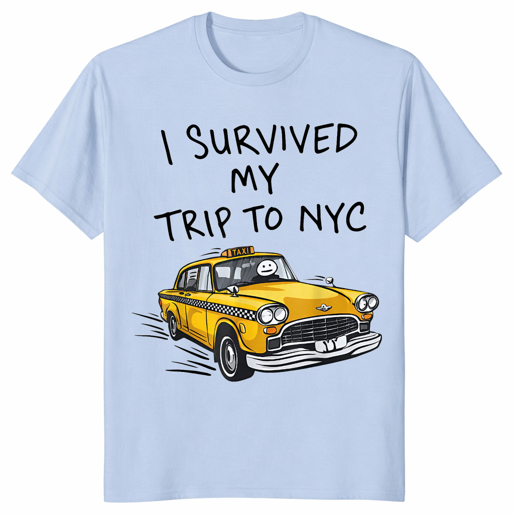 I Survived My Trip To NYC Yellow Taxi Souvenir T-Shirt | Cuccico